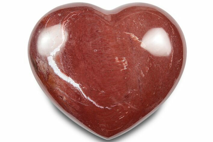 Polished Triassic Petrified Wood Heart - Madagascar #317352